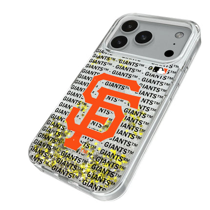 San Francisco Giants Text Backdrop Glitter Phone Case for Apple iPhone
