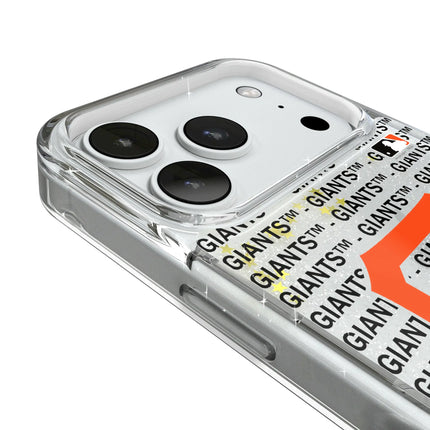 San Francisco Giants Text Backdrop Glitter Phone Case for Apple iPhone
