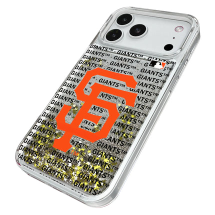 San Francisco Giants Text Backdrop Glitter Phone Case for Apple iPhone