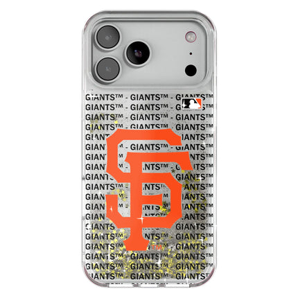 San Francisco Giants Text Backdrop Glitter Phone Case for Apple iPhone