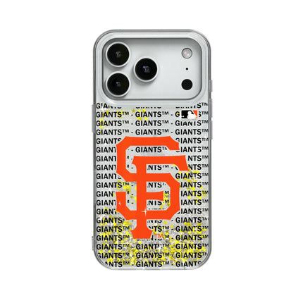 San Francisco Giants Text Backdrop Glitter Phone Case for Apple iPhone