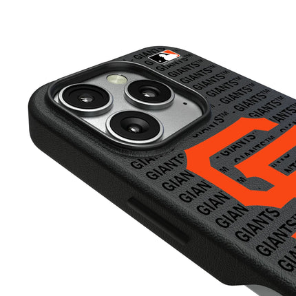 San Francisco Giants Text Backdrop MagSafe Compatible Phone Case for Apple iPhone