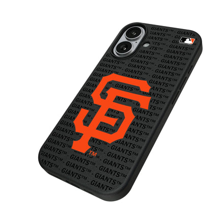 San Francisco Giants Text Backdrop MagSafe Compatible Phone Case for Apple iPhone