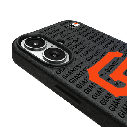 San Francisco Giants Text Backdrop MagSafe Compatible Phone Case for Apple iPhone