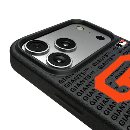 San Francisco Giants Text Backdrop MagSafe Compatible Phone Case for Apple iPhone