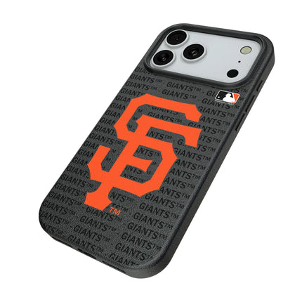 San Francisco Giants Text Backdrop MagSafe Compatible Phone Case for Apple iPhone