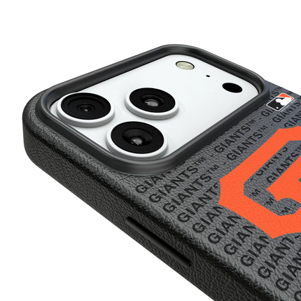 San Francisco Giants Text Backdrop MagSafe Compatible Phone Case for Apple iPhone