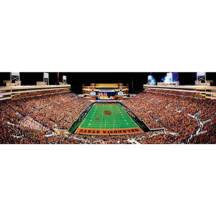 Oklahoma State Cowboys - 1000 Piece Panoramic Jigsaw Puzzle - End View