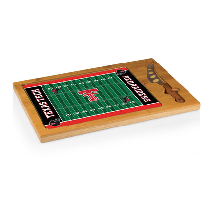 Texas Tech Red Raiders Football Field Cutting Board & Knife Set