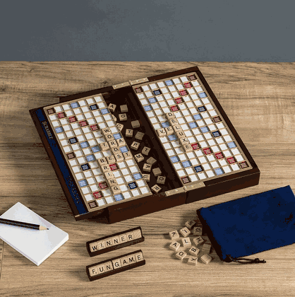 Scrabble Deluxe Wooden Travel Set