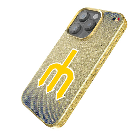 Seattle Mariners 1977-1980 - Cooperstown Collection Linen Bling Phone Case for Apple iPhone