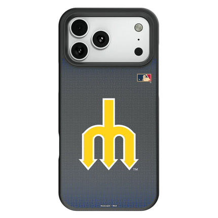 Seattle Mariners 1977-1980 - Cooperstown Collection Linen Bump Phone Case for Apple iPhone