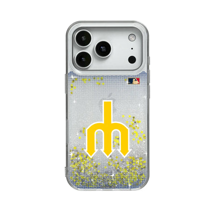 Seattle Mariners 1977-1980 - Cooperstown Collection Linen Glitter Phone Case for Apple iPhone