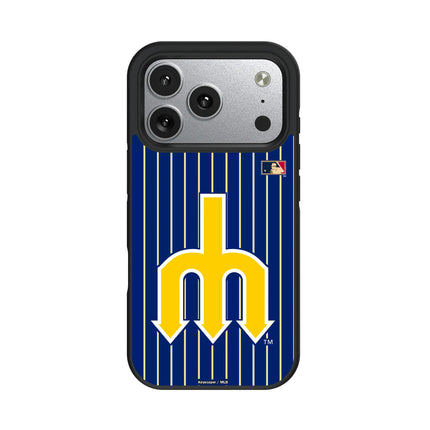 Seattle Mariners 1977-1980 - Cooperstown Collection Pinstripe Bump Phone Case for Apple iPhone