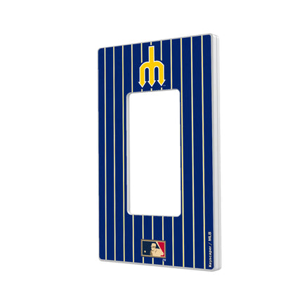 Seattle Mariners 1977-1980 - Cooperstown Collection Pinstripe Hidden-Screw Light Switch Plate