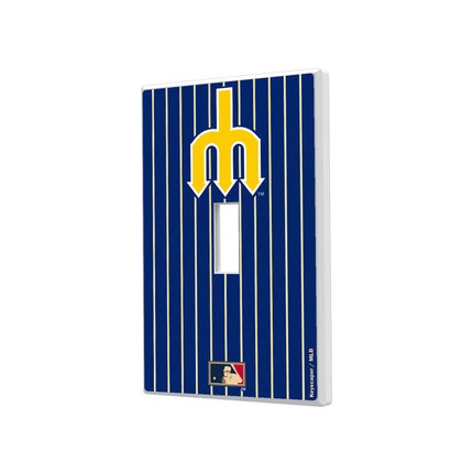Seattle Mariners 1977-1980 - Cooperstown Collection Pinstripe Hidden-Screw Light Switch Plate