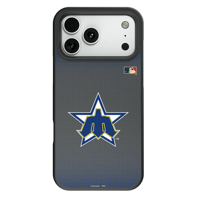 Seattle Mariners 1981-1986 - Cooperstown Collection Linen Bump Phone Case for Apple iPhone