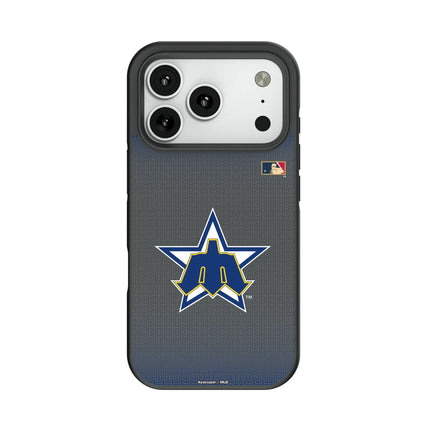 Seattle Mariners 1981-1986 - Cooperstown Collection Linen Bump Phone Case for Apple iPhone