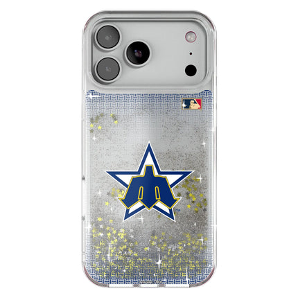 Seattle Mariners 1981-1986 - Cooperstown Collection Linen Glitter Phone Case for Apple iPhone