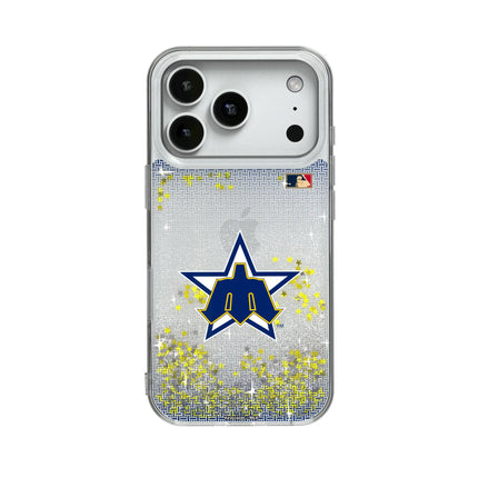 Seattle Mariners 1981-1986 - Cooperstown Collection Linen Glitter Phone Case for Apple iPhone