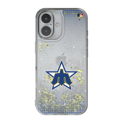 Seattle Mariners 1981-1986 - Cooperstown Collection Linen Glitter Phone Case for Apple iPhone