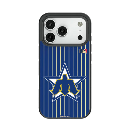 Seattle Mariners 1981-1986 - Cooperstown Collection Pinstripe Bump Phone Case for Apple iPhone