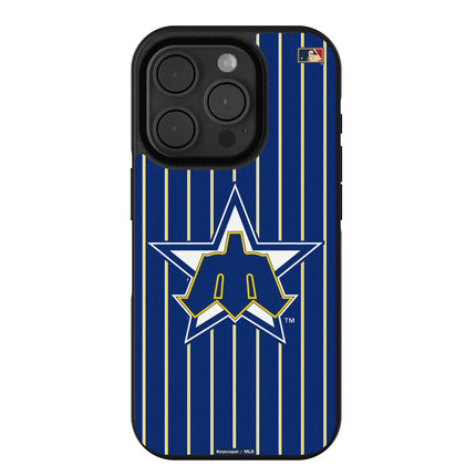 Seattle Mariners 1981-1986 - Cooperstown Collection Pinstripe Bump Phone Case for Apple iPhone