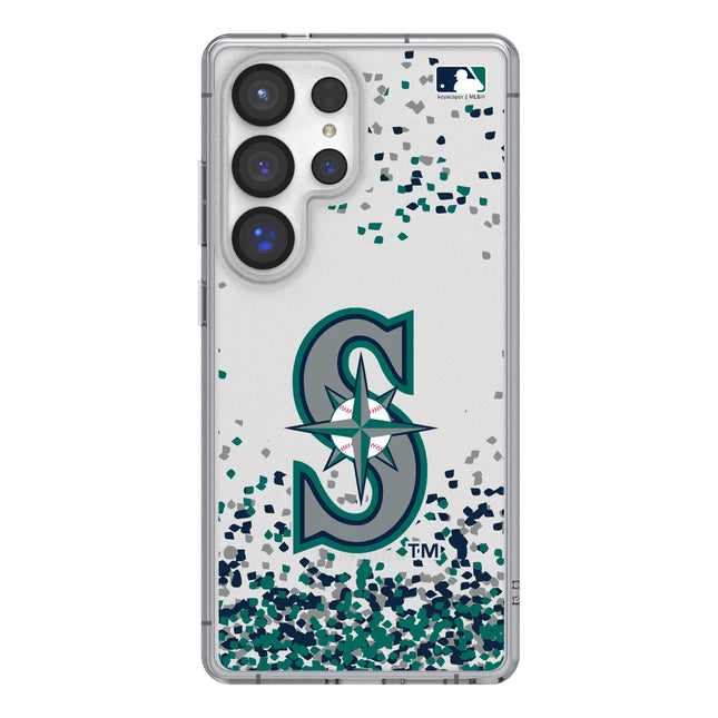 Seattle Mariners Confetti Clear Phone Case for Samsung Galaxy