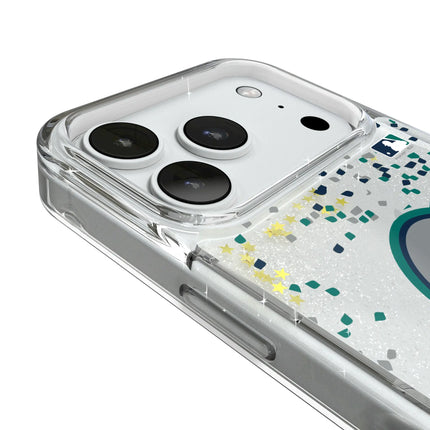 Seattle Mariners Confetti Glitter Phone Case for Apple iPhone