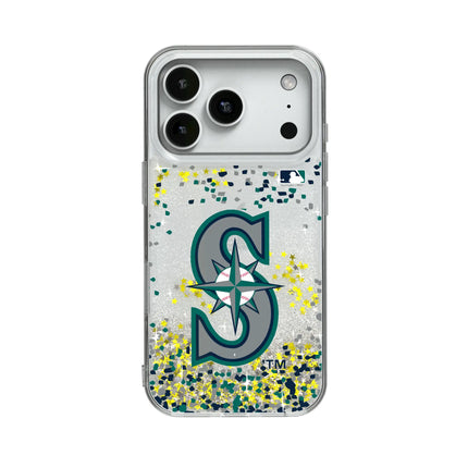 Seattle Mariners Confetti Glitter Phone Case for Apple iPhone