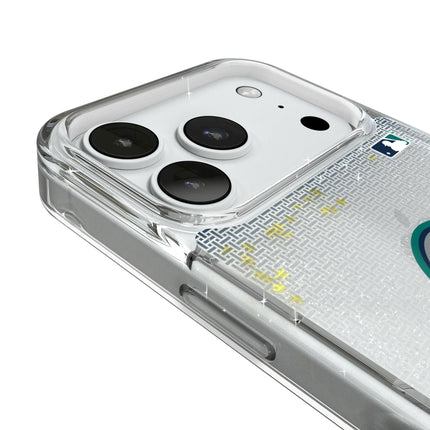 Seattle Mariners Linen Glitter Phone Case for Apple iPhone
