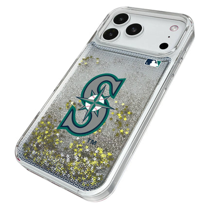 Seattle Mariners Linen Glitter Phone Case for Apple iPhone