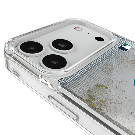 Seattle Mariners Linen Glitter Phone Case for Apple iPhone