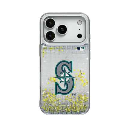 Seattle Mariners Linen Glitter Phone Case for Apple iPhone