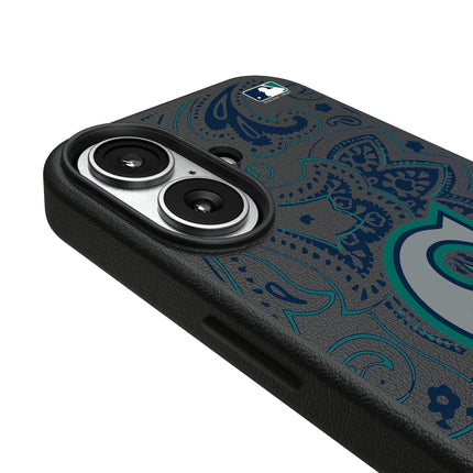 Seattle Mariners Paisley MagSafe Compatible Phone Case for Apple iPhone