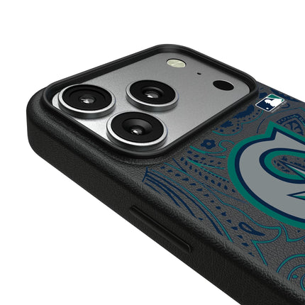 Seattle Mariners Paisley MagSafe Compatible Phone Case for Apple iPhone