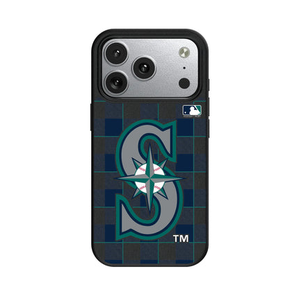 Seattle Mariners Plaid MagSafe Compatible Phone Case for Apple iPhone