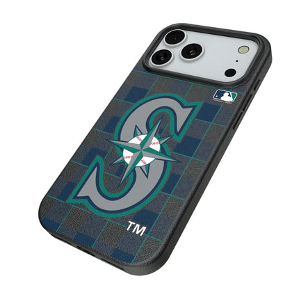 Seattle Mariners Plaid MagSafe Compatible Phone Case for Apple iPhone