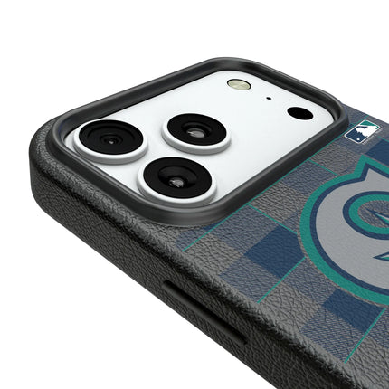 Seattle Mariners Plaid MagSafe Compatible Phone Case for Apple iPhone