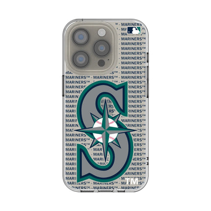 Seattle Mariners Text Backdrop Clear Phone Case for Apple iPhone