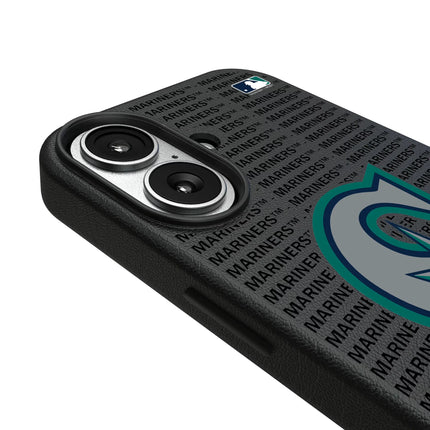 Seattle Mariners Text Backdrop MagSafe Compatible Phone Case for Apple iPhone