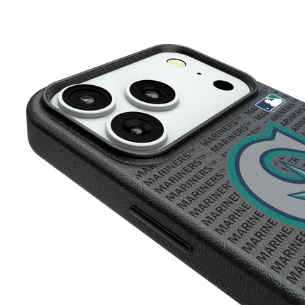 Seattle Mariners Text Backdrop MagSafe Compatible Phone Case for Apple iPhone
