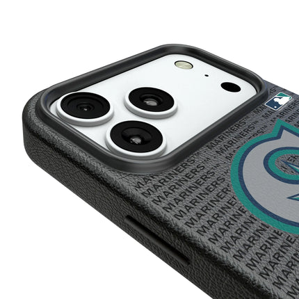 Seattle Mariners Text Backdrop MagSafe Compatible Phone Case for Apple iPhone