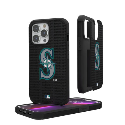 Seattle Mariners Text Backdrop Rugged Phone Case for Apple iPhone