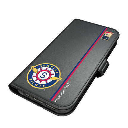 Seattle Pilots 1969 - Cooperstown Collection Sidebar Folio 2.0 Case for Apple iPhone