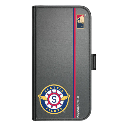 Seattle Pilots 1969 - Cooperstown Collection Sidebar Folio 2.0 Case for Apple iPhone