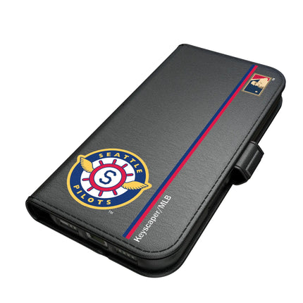 Seattle Pilots 1969 - Cooperstown Collection Sidebar Folio 2.0 Case for Apple iPhone