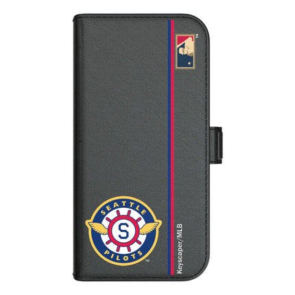 Seattle Pilots 1969 - Cooperstown Collection Sidebar Folio 2.0 Case for Apple iPhone