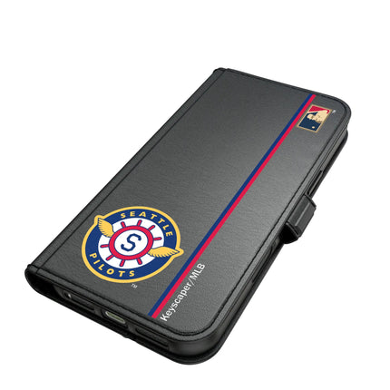 Seattle Pilots 1969 - Cooperstown Collection Sidebar Folio 2.0 Case for Apple iPhone