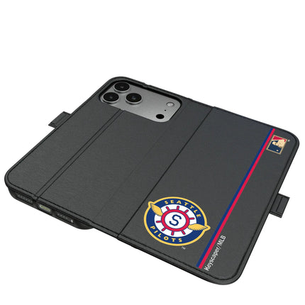 Seattle Pilots 1969 - Cooperstown Collection Sidebar Folio 2.0 Case for Apple iPhone
